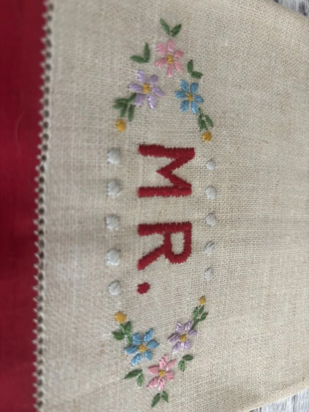 Handmade vintage hand